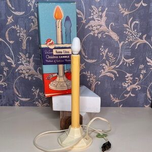 1950s Noma Lite Christmas Candle Vintage Midcentury Decor in Original Box Lot E